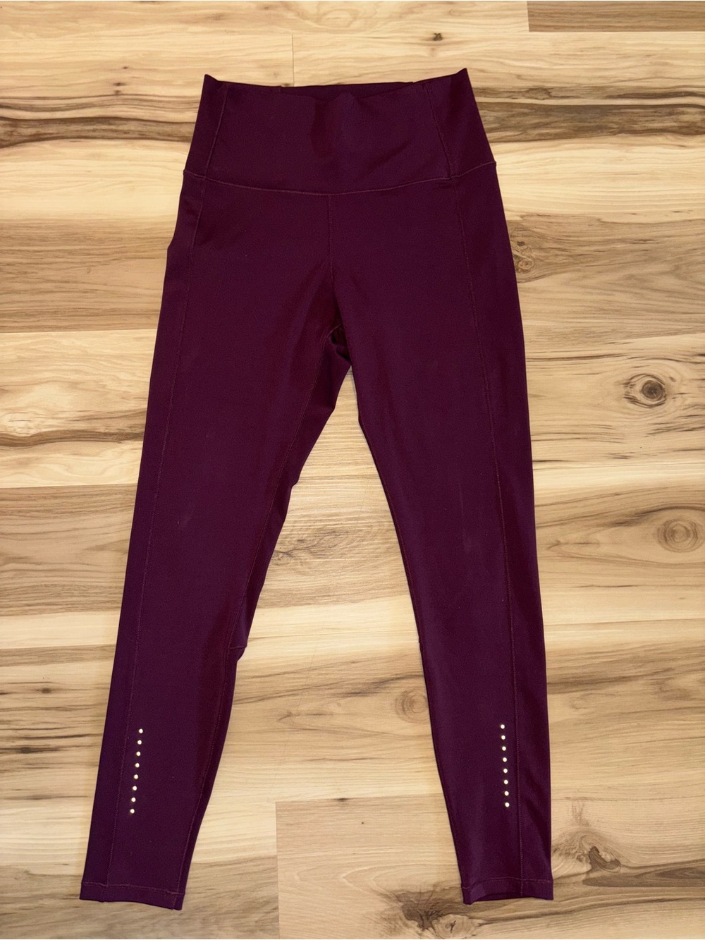 Asics Women's Small Deep Plum High-Waist Leggings